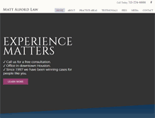 Tablet Screenshot of mattalfordlaw.com